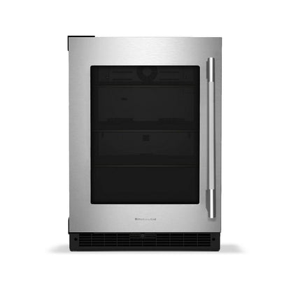Kitchenaid KURL324SSB 24" Undercounter Refrigerator with Glass Door