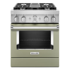 KFDC500JAV KitchenAid® 30'' Smart Commercial-Style Dual Fuel Range with 4 Burners