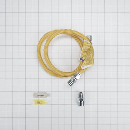 Maytag 2048KITRC 4' Gas Dryer Connector with 3 fittings, sealant, and leak detector