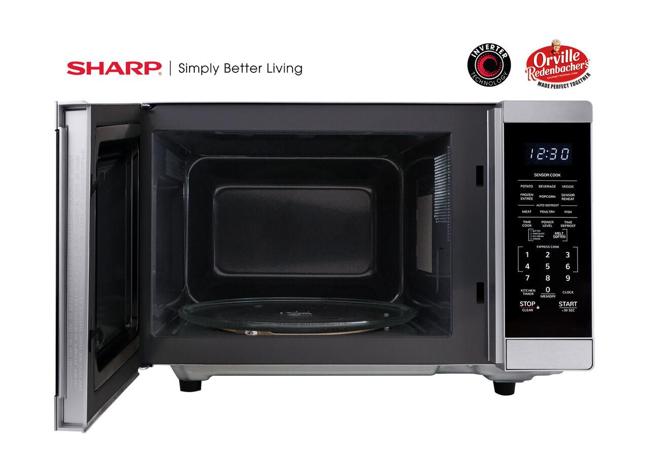 Sharp 1.4 cu. ft. Family-Size Countertop Microwave Oven with Inverter Technology