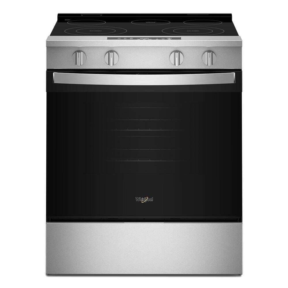 Whirlpool WSES3330TS 30-inch Electric Range with No Preheat Mode and Slow Cook