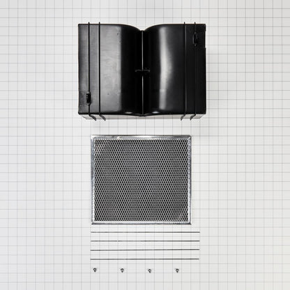 Kitchenaid W11430929 Range Island Hood Recirculation Kit - Silver (Includes Two Charcoal Filters, Four Clips, and One Deflector Damper)