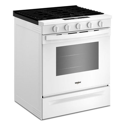 Whirlpool WSGS5030SW 30-inch Gas Smart Range with Air Cooking Technology