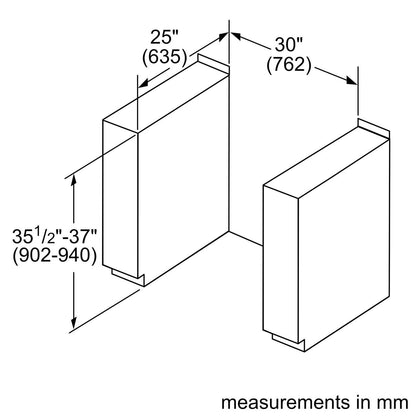 Bosch HEI8056U 800 Series, Electric slide-in range, 30'', Stainless steel