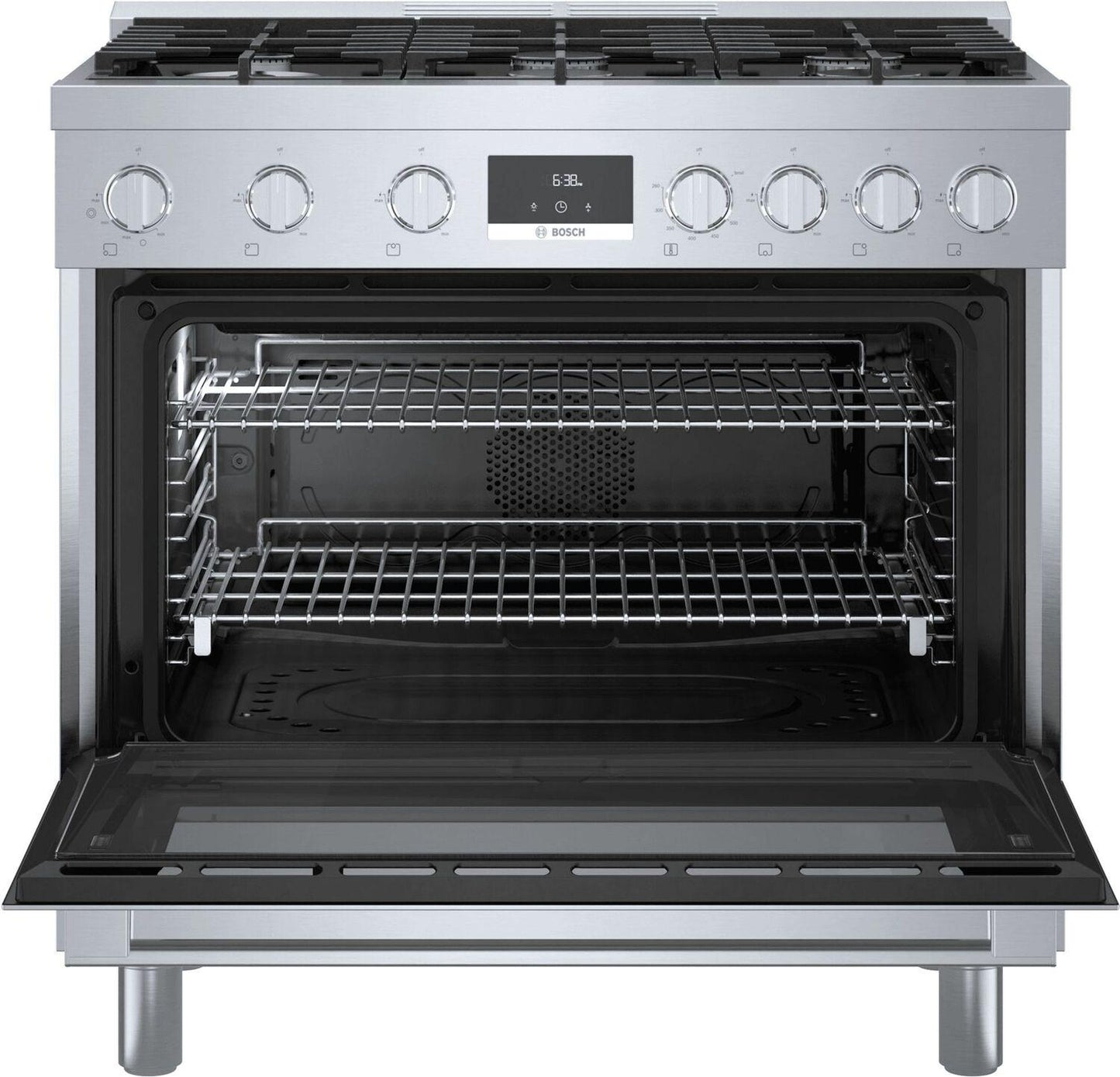Bosch HGS8655UC 800 Series, Gas freestanding range, 36'', Stainless steel