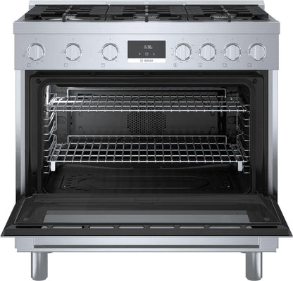 Bosch HGS8655UC 800 Series, Gas freestanding range, 36'', Stainless steel