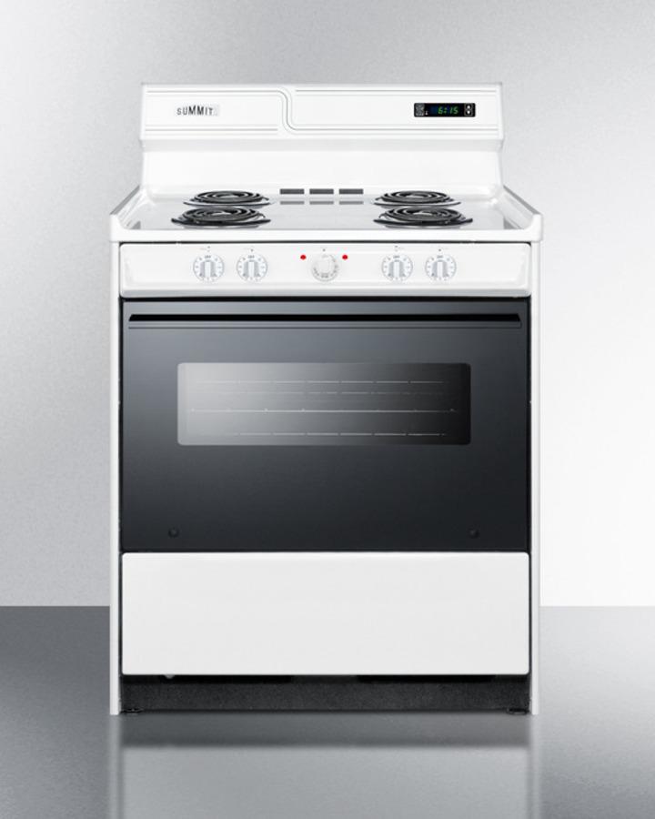 Summit WEM230DK 30" Wide Electric Coil Top Range