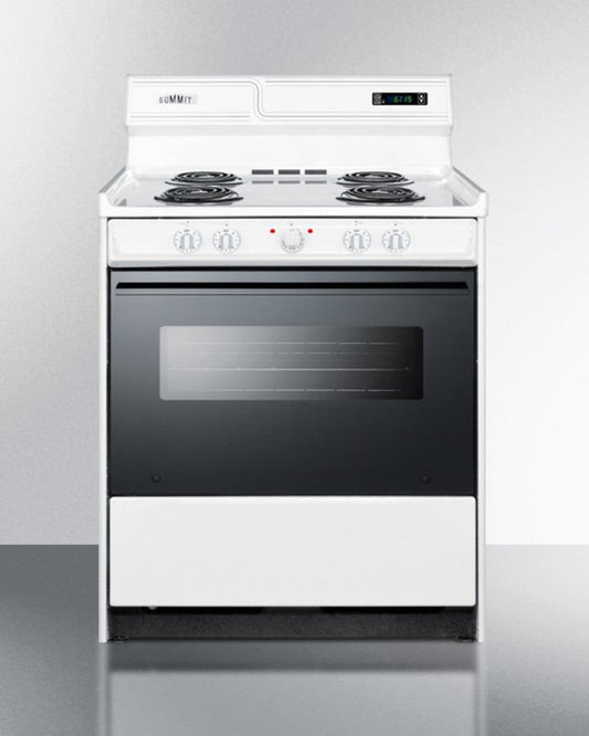 Summit WEM230DK 30" Wide Electric Coil Top Range