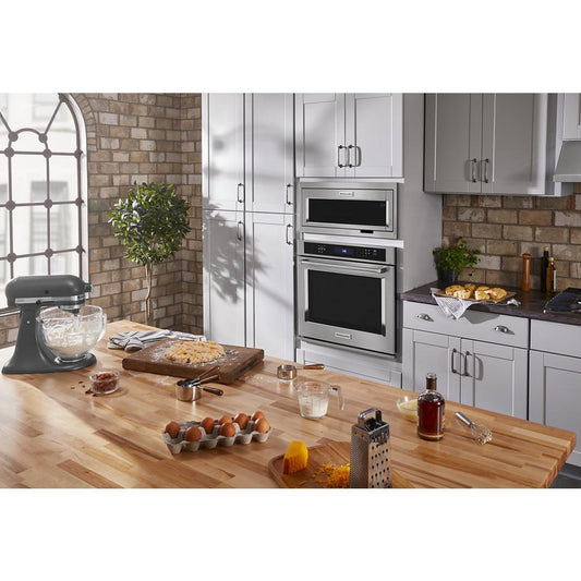 Whirlpool W11451314 Built-In Low Profile Microwave Slim Trim Kit with Pocket Handle, Stainless Steel, fits cut-out height 12"