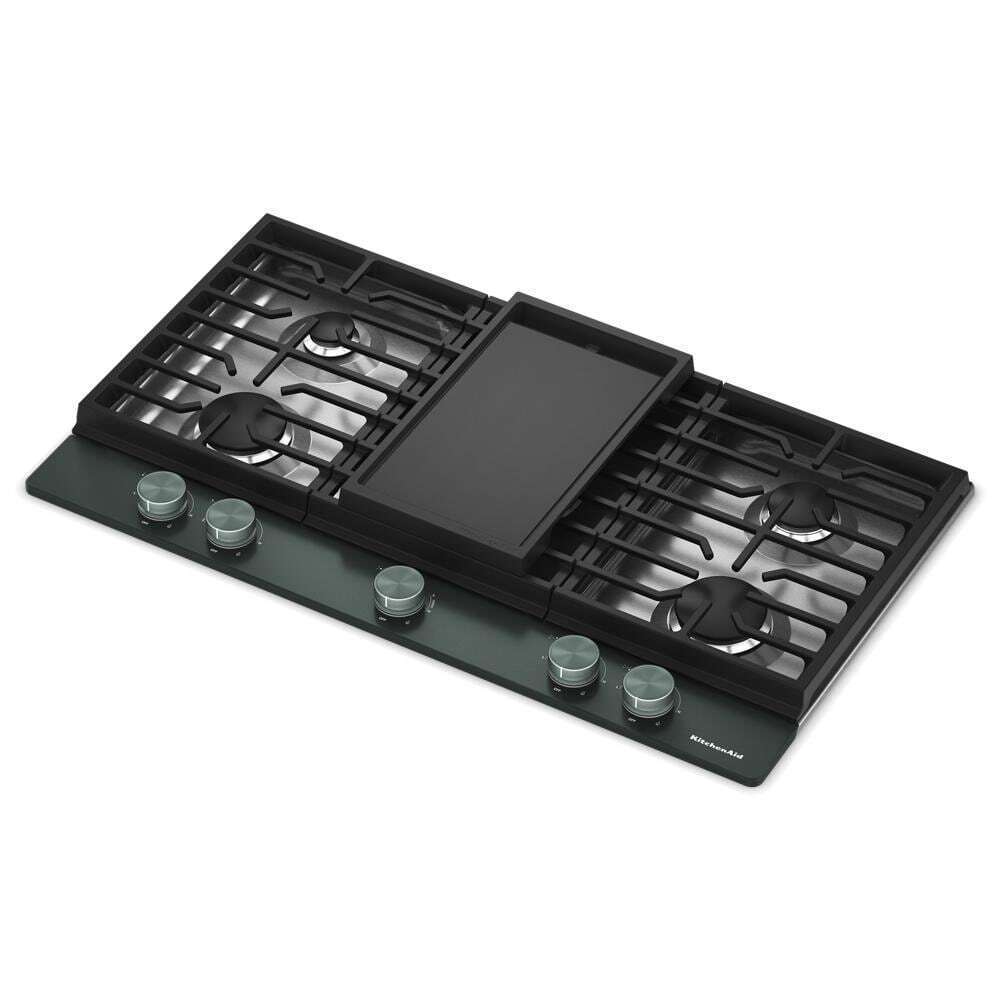 KCGK736SJP KitchenAid® 36 in. Gas Cooktop with 5 Burners and Integrated Wok Grate