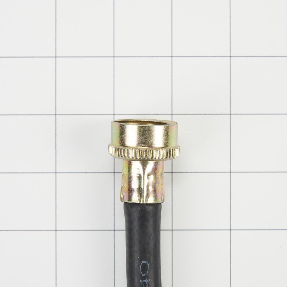 Whirlpool 8212641RP 5' Black Washer Inlet Hoses rated 1050 PSI with two female connections - 2 Pack
