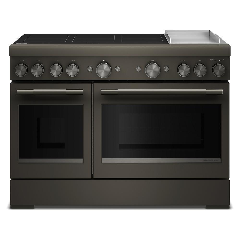 Kitchenaid KFID948SBE 48-Inch 6-Element Induction Freestanding Commercial-Style Range with Griddle