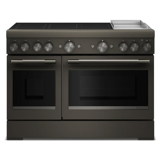 Kitchenaid KFID948SBE 48-Inch 6-Element Induction Freestanding Commercial-Style Range with Griddle