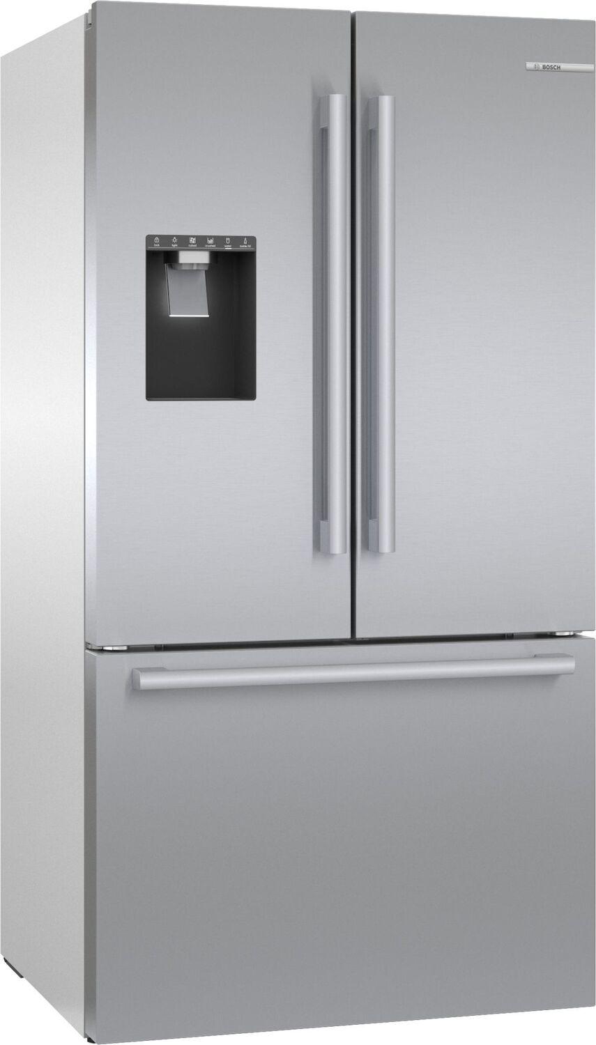 Bosch 500 Series French Door Bottom Mount Refrigerator 36" Brushed steel anti-fingerprint B36FD50SNS