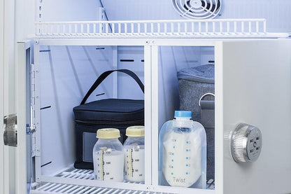 Summit ARS8MLMCLK Purpose-built All-refrigerator for Breast Milk Storage With 4 Interior Locking Compartments, Antimicrobial Silver-ion Handle, and A Hospital Grade Cord With 'green Dot' Plug