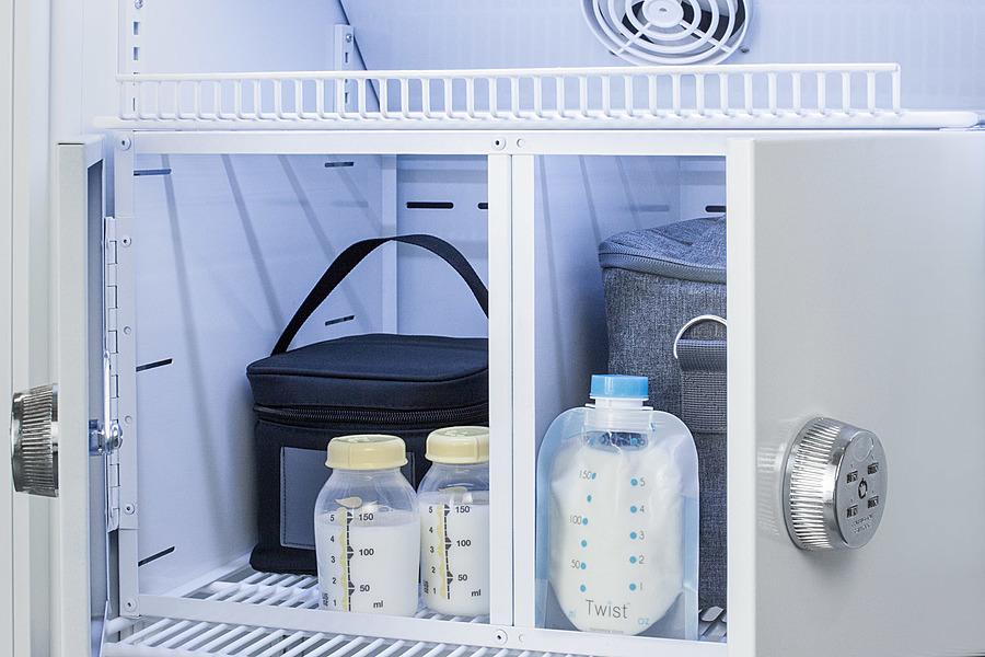 Summit ARS8MLMCLK Purpose-built All-refrigerator for Breast Milk Storage With 4 Interior Locking Compartments, Antimicrobial Silver-ion Handle, and A Hospital Grade Cord With 'green Dot' Plug