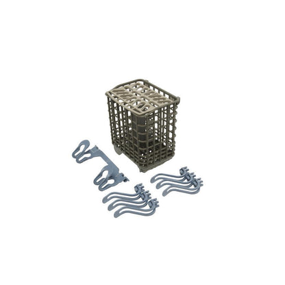 Maytag DISHEXTEND Dishwasher Silverware Basket Extension Kit (Grey/Blue) - Includes Six Light Item Clips, One Side Clip, and One Side Utensil Clip
