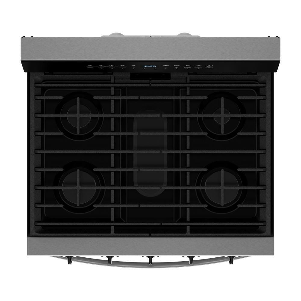 Whirlpool WFGS7530RZ 30-inch Smart Gas Range with Air Cooking Technology, No Preheat Air Fry, Steam/Self Clean and High Speed Preheat