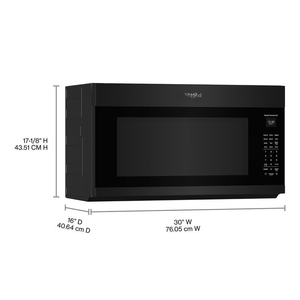 Whirlpool WMMS5630TB 2.1 cu. ft. Microwave Hood with 4-Speed Venting