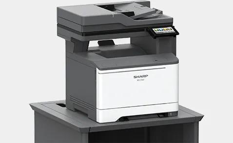 Sharp MXC358F MX-C358F Desktop color document system Prints up to 35 pages per minute , copy, scan, fax Maximum paper capacity of 2,001 sheets Exceptional Image Quality with 600 x 600 dpi print resolution