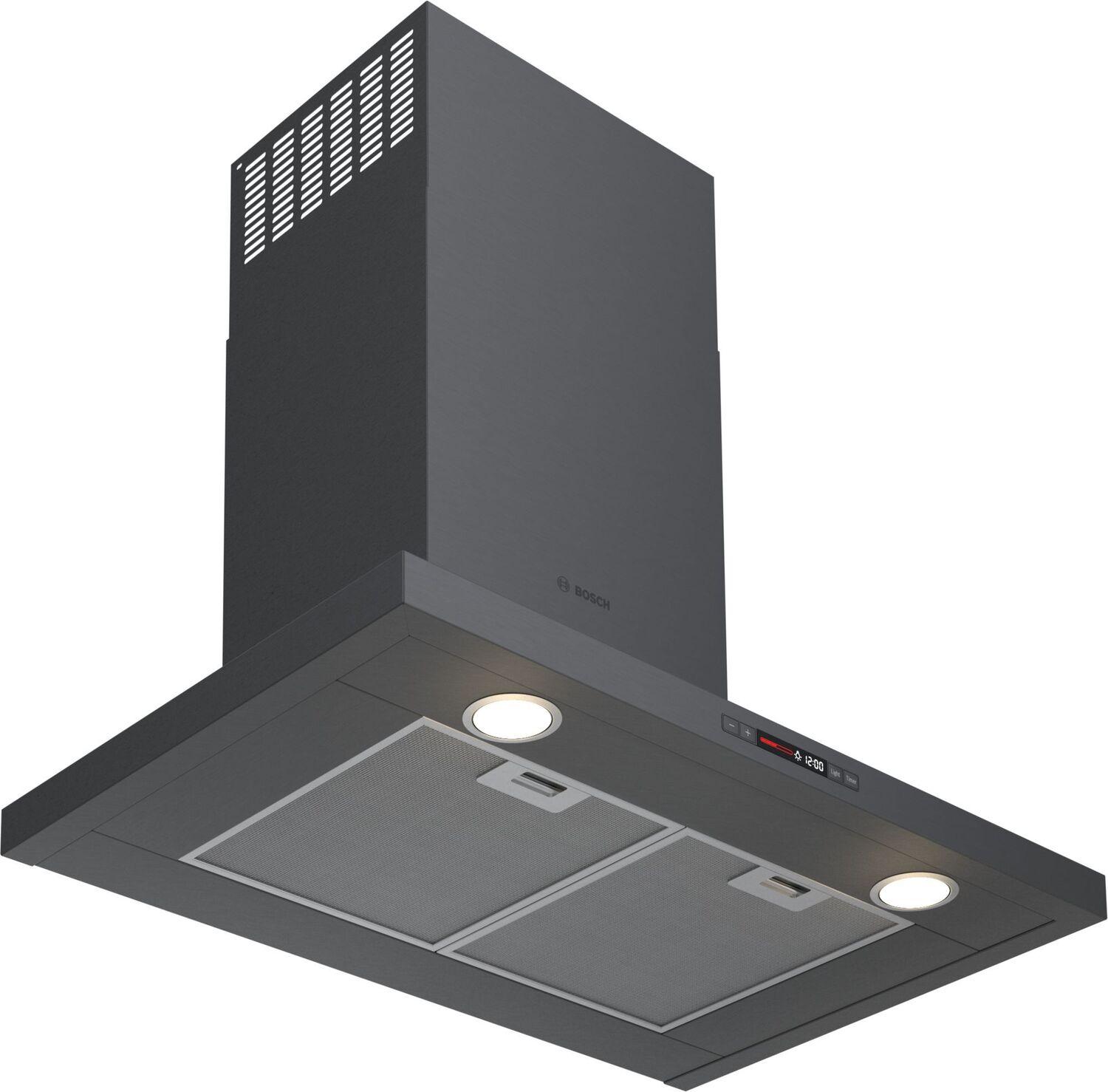 Bosch HCP80641UC 800 Series Wall Hood 30" Black Stainless Steel