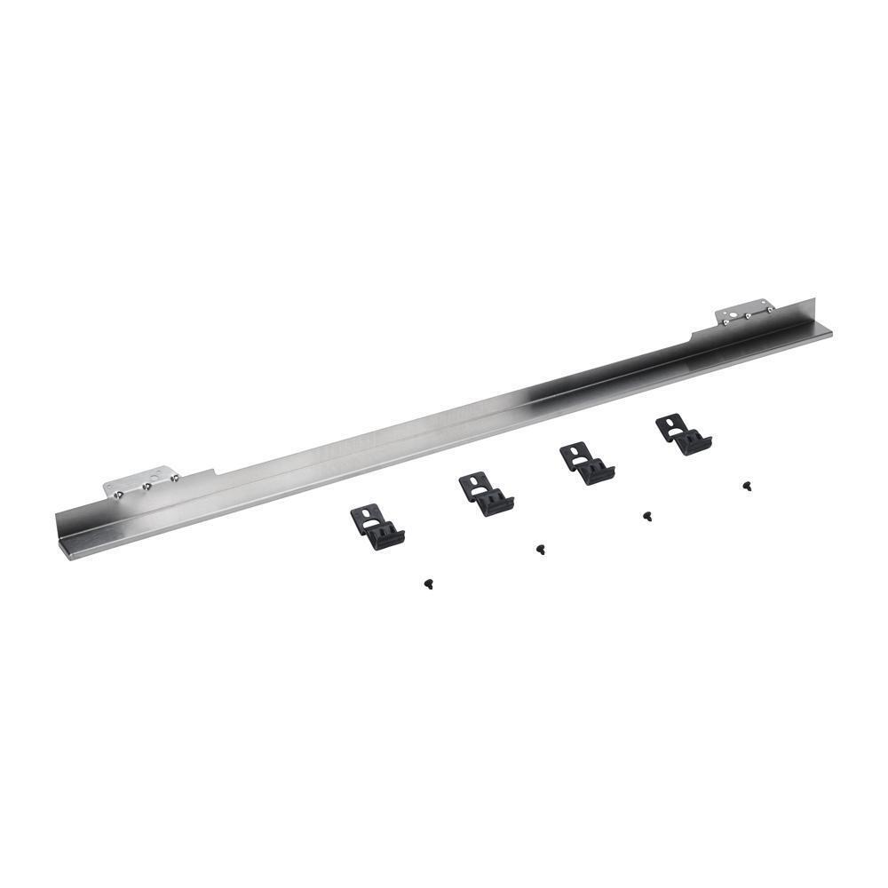Kitchenaid W11123003 27"/ 30" Built-In Oven Flush Mount Trim Kit, Stainless Steel, with trim piece, mounting hardware, and instructions
