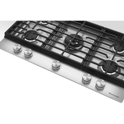 KCGK536SSS KitchenAid® 36 in. Gas Cooktop with 5 Burners and Integrated Wok Grate