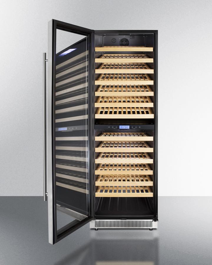 Summit SWC1966BLHD 24" Wide Dual Zone Wine Cellar