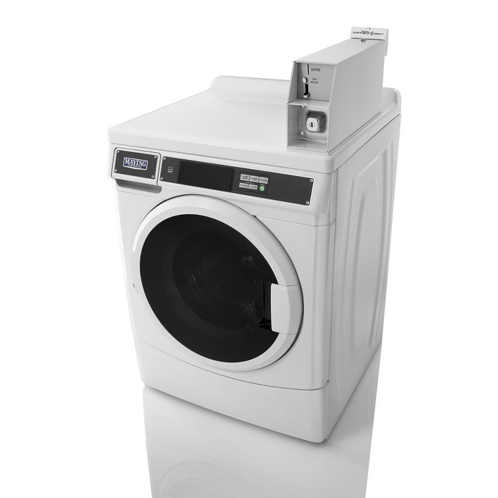 Maytag MHN33PDCWW Commercial Front-Load Washer, Coin Equipped