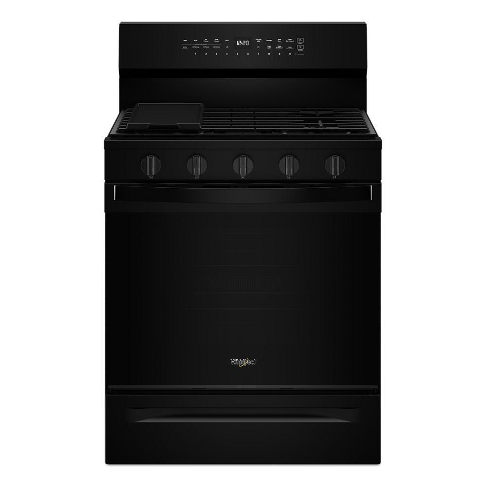 Whirlpool WFGS7530RB 30-inch Smart Gas Range with Air Cooking Technology, No Preheat Air Fry, Steam/Self Clean and High Speed Preheat