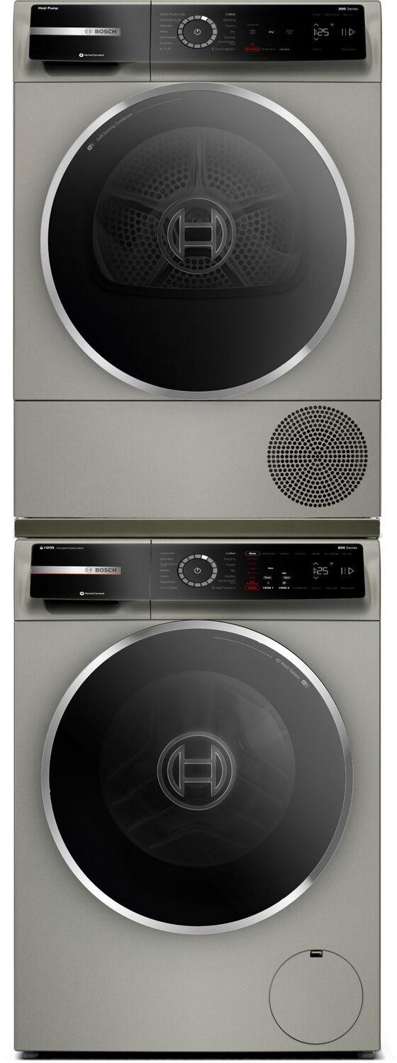 Bosch WQB245AXUC 800 Series, heat pump dryer, Silver inox