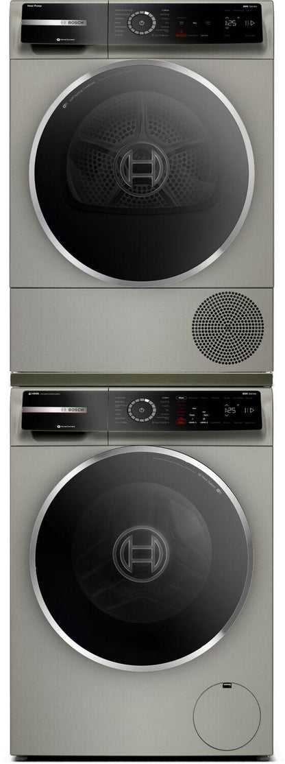 Bosch WQB245AXUC 800 Series, heat pump dryer, Silver inox