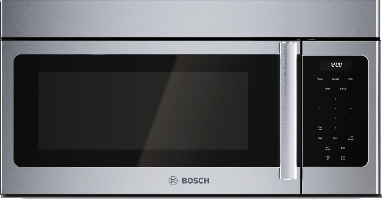 Bosch 300 Series Over-The-Range Microwave 30" Left SideOpening Door, Stainless Steel HMV3054U