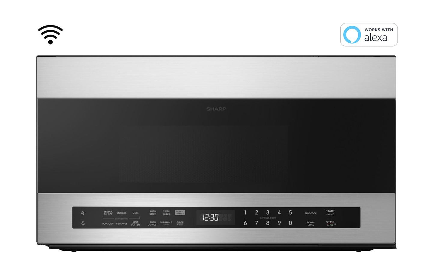Sharp SMO1969JS 1.9 cu. ft. Smart Over-the-Range-Microwave Oven