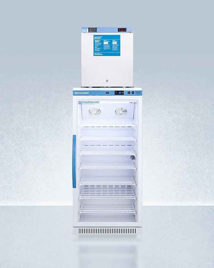 Summit ARG8PVFS24LSTACKMED2 24" Wide All-refrigerator/all-freezer Combination