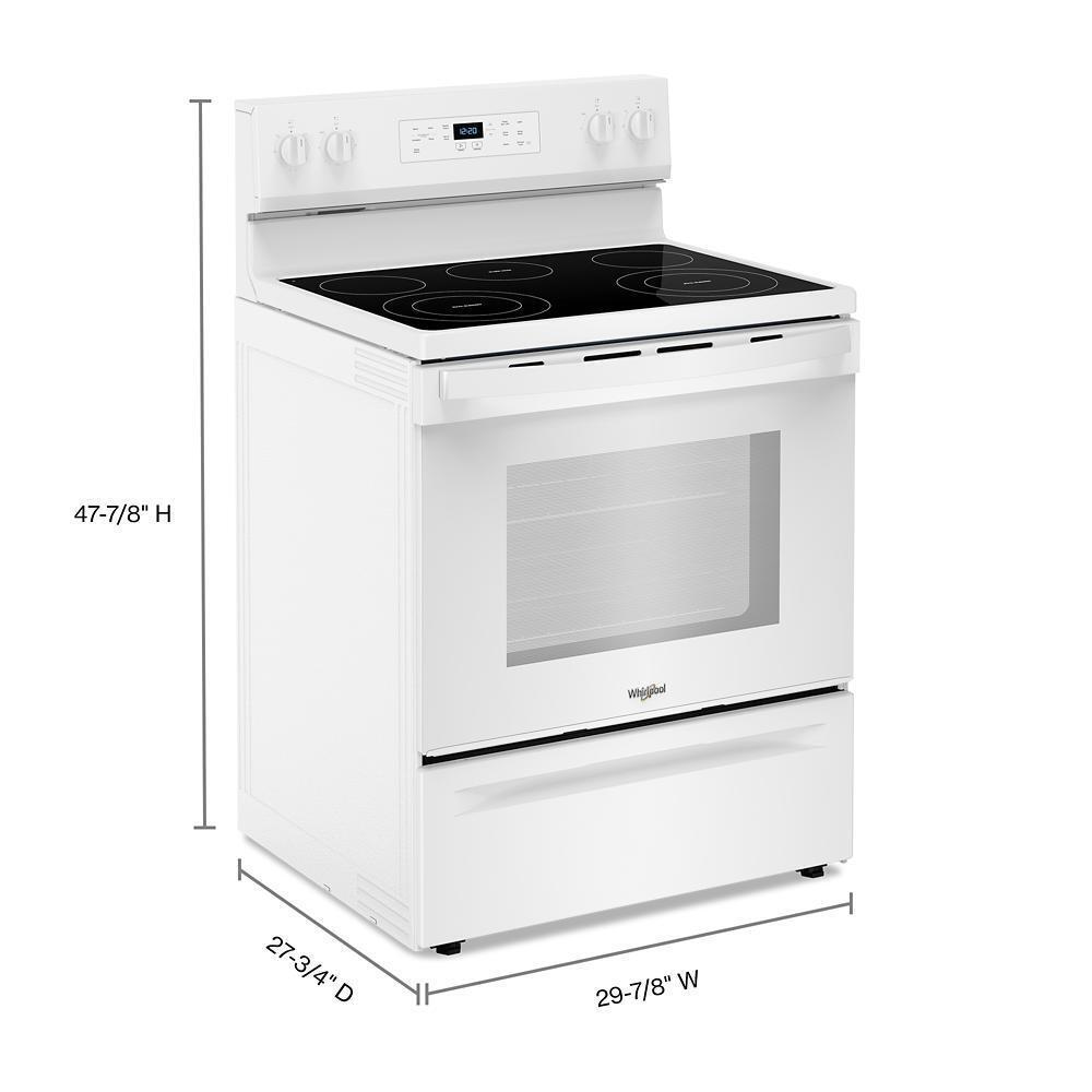 Whirlpool WFES3330RW 30-inch Electric Range with Steam Clean