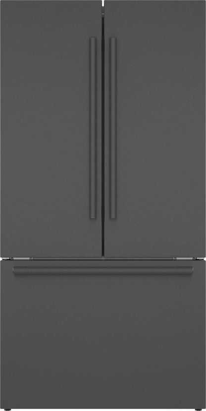 Bosch B36CT80SNB 800 Series, French Door Bottom freezer, multi door, 36'', Black inox-antifingerprint
