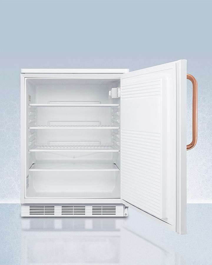 Summit FF7LWTBC 24" Wide All-refrigerator With Antimicrobial Pure Copper Handle