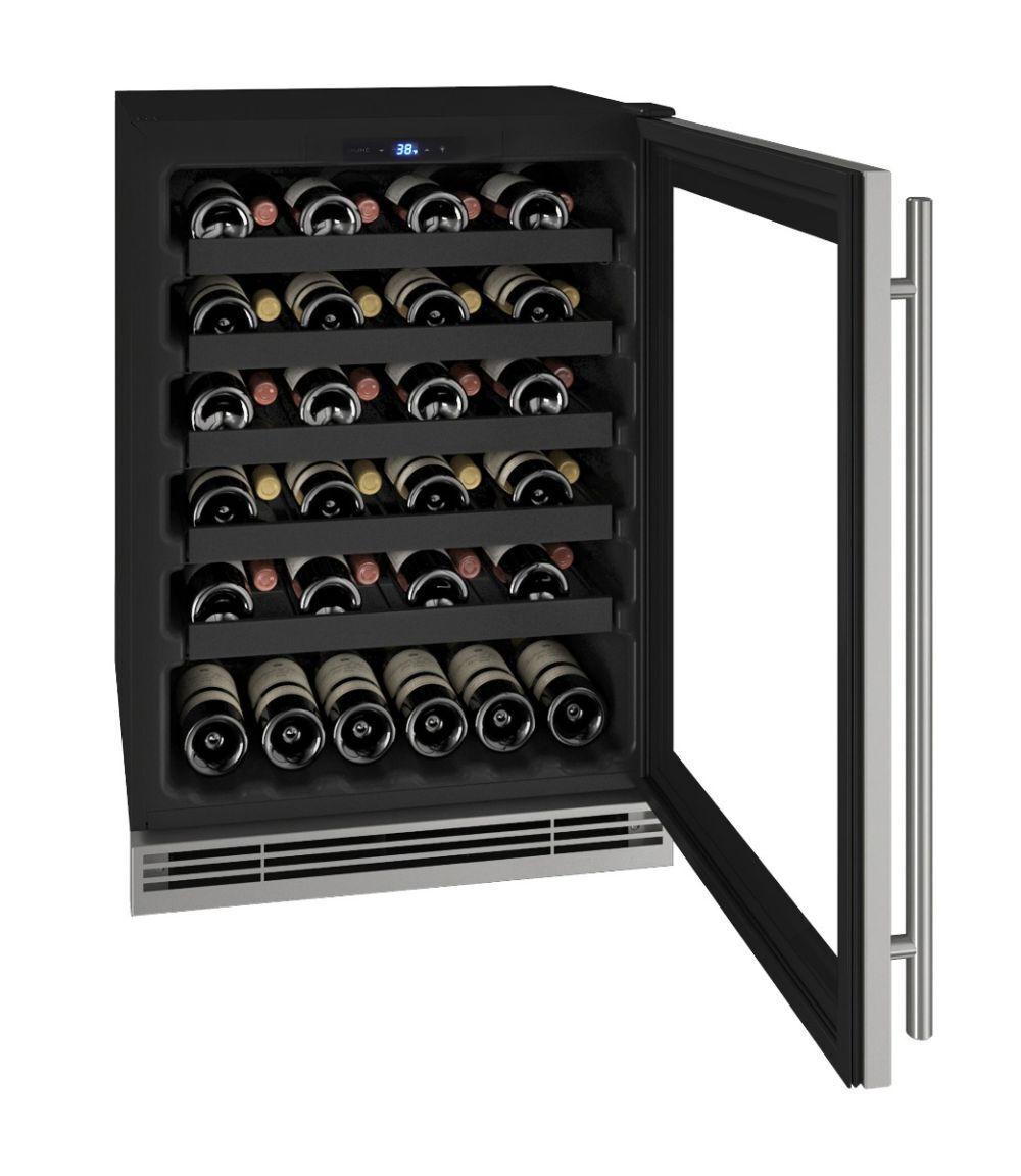 U-Line UHWC124SG01A Hwc124 24" Wine Refrigerator With Stainless Frame Finish (115 V/60 Hz)