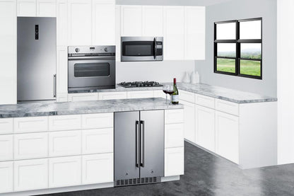 Summit FFRF24SSCSS 24" Wide Built-in Refrigerator-freezer