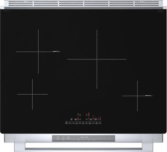 Bosch HII8057U 800 Series, Induction slide-in range, 30'', Stainless steel
