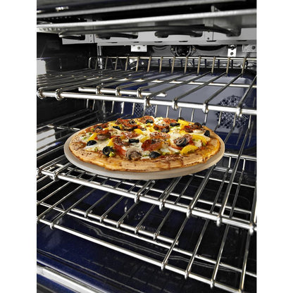 Maytag 4378577 13-IN Round Range Oven Pizza Baking Stone - Beige for Regular and Convection Ovens (Includes Instructions and a Recipe)