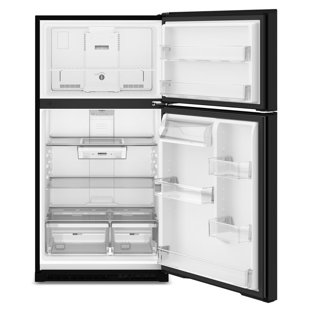 WRTX7421TB Whirlpool® 32.8-inch Wide Top Freezer Refrigerator with Total Coverage Cooling- 21.3 Cu. Ft.
