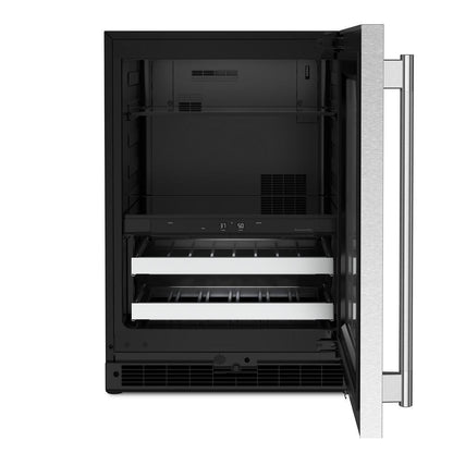 Kitchenaid KUBR524SSB 24" Beverage Center with Glass Door and Metal-Front Racks