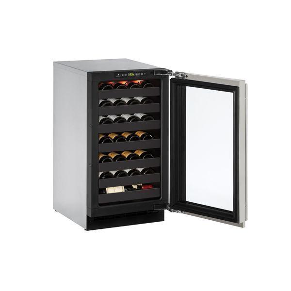 U-Line U2218WCS00B 2218wc 18" Wine Refrigerator With Stainless Frame Finish (115 V/60 Hz)