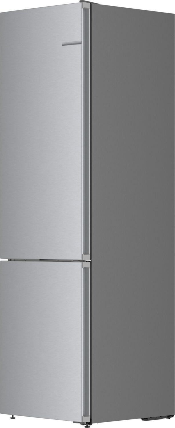Bosch B24CB80ESS 800 Series, free-standing fridge-freezer with freezer at bottom, 24'', Brushed steel (with anti-fingerprint), Total No Frost