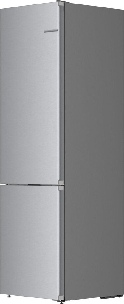 Bosch B24CB80ESS 800 Series, free-standing fridge-freezer with freezer at bottom, 24'', Brushed steel (with anti-fingerprint), Total No Frost
