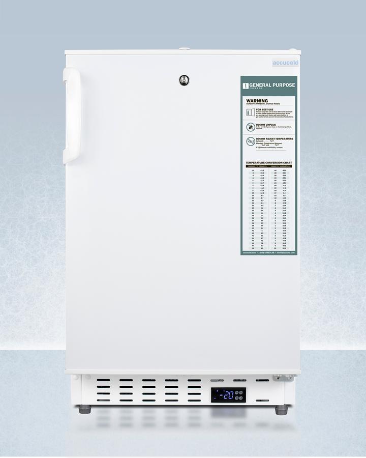 Summit ADA305AF 20" Wide Built-in Vaccine All-freezer, ADA Compliant