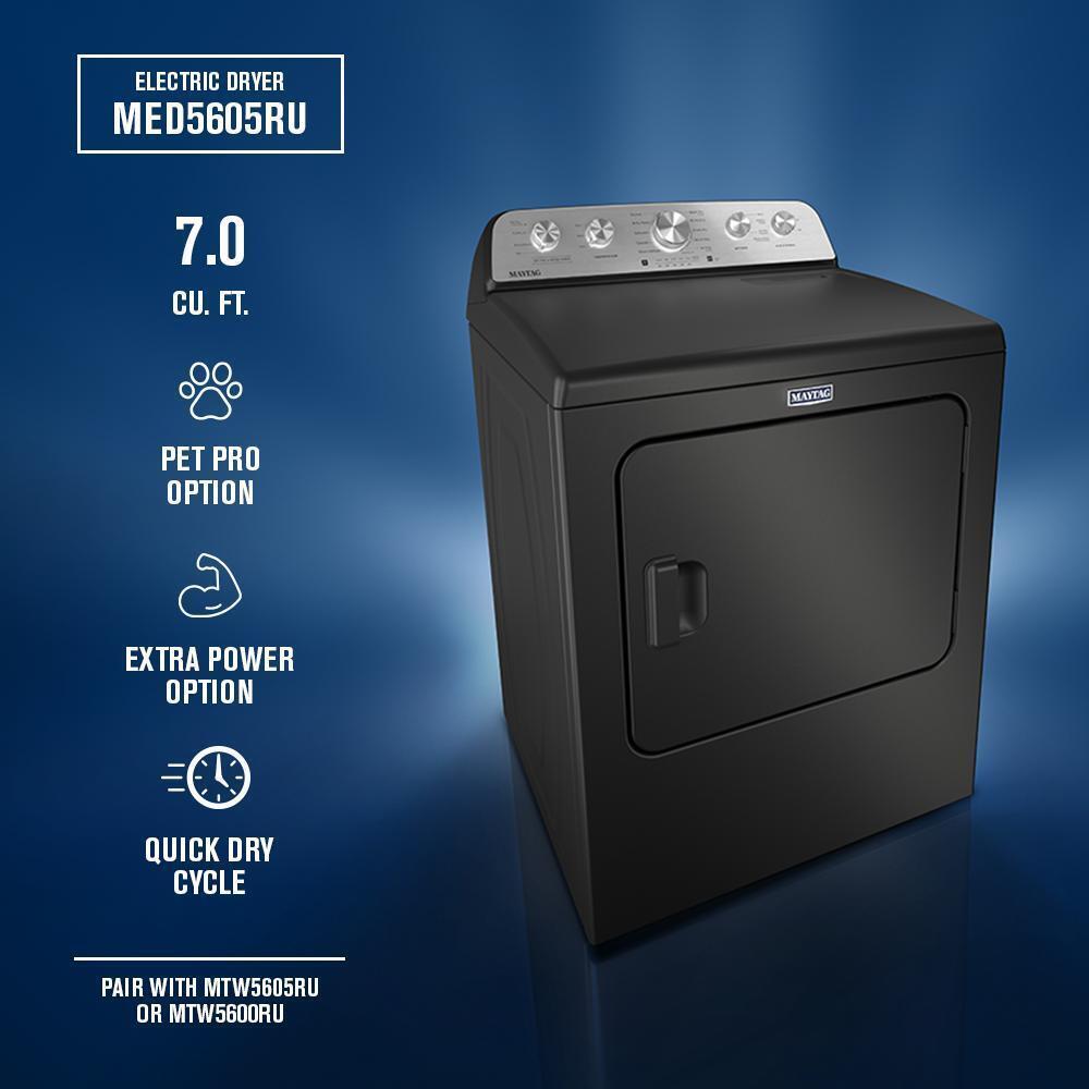 Maytag MED5605RU 7.0 cu. ft. Top Load Dryer with Pet Pro Option