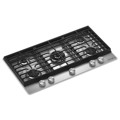 KCGK536SSS KitchenAid® 36 in. Gas Cooktop with 5 Burners and Integrated Wok Grate